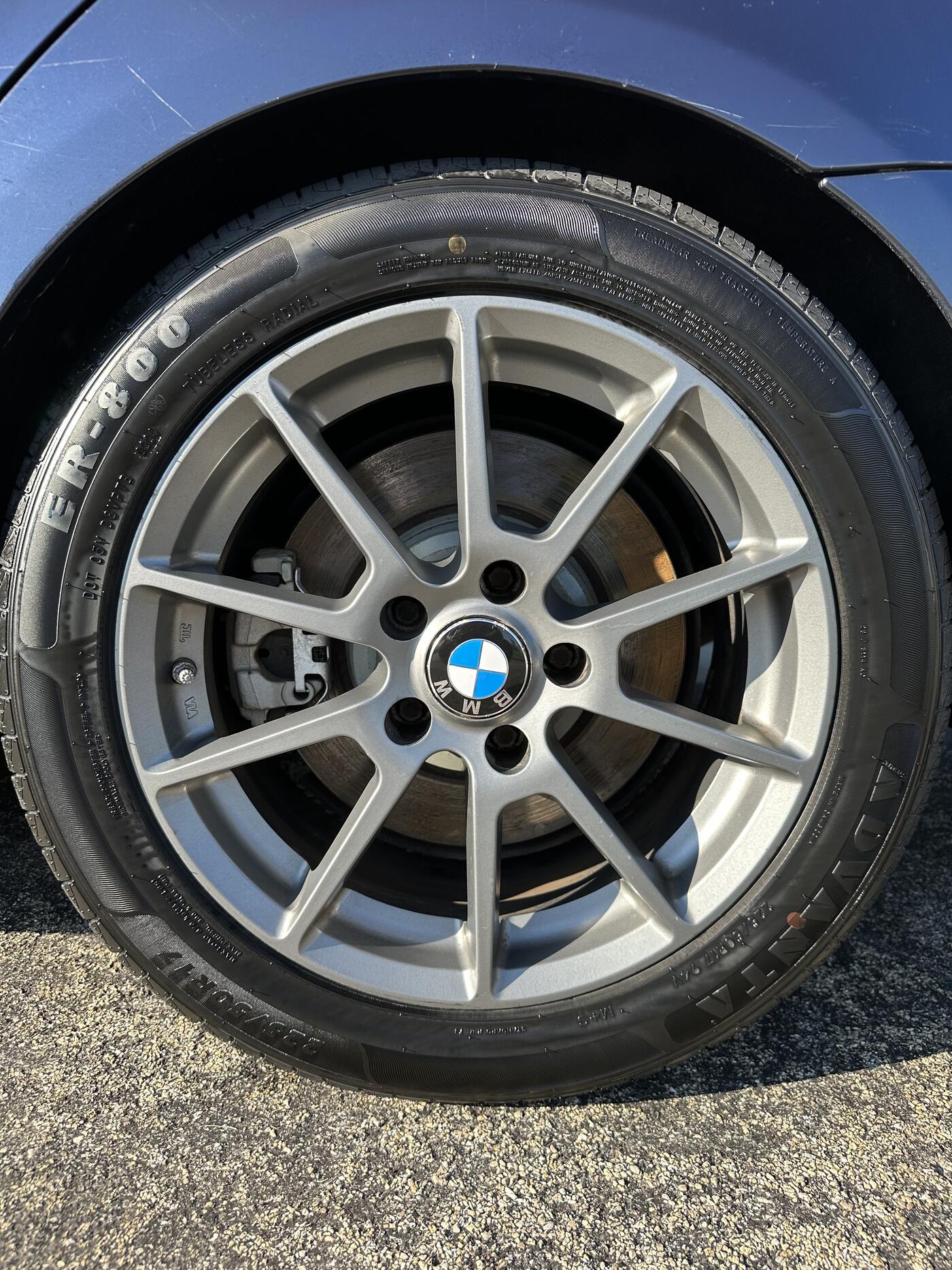 Freshly detailed BMW wheel and tire by Mecha Auto Spa